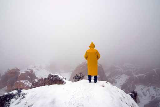 Fairy chimneys and snowed in Nevsehir