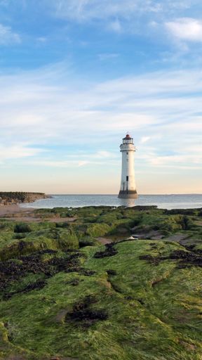 A fascinating shot of New Brighton Lighthouse in UK