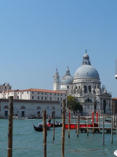 A beautiful vertical shot of Santa Maria Della Salute in Venice, Italy
