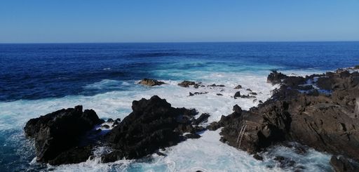 Coast line in the Puerto de la Cruz on Tenerife Island.