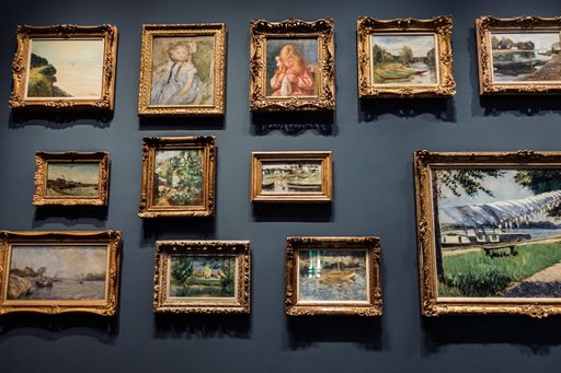 The precious paintings and church works exhibited in the municipal history museum of Cologne, Germany