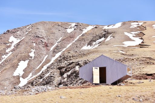 A metal structure on the Visocica Mountain in Bosnia and Herzegovina