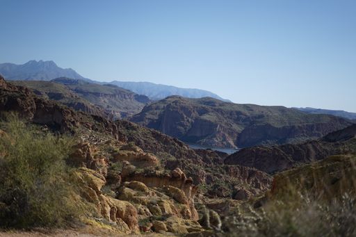 A beautiful scene of the Tonto National Forest in Tonto, USA