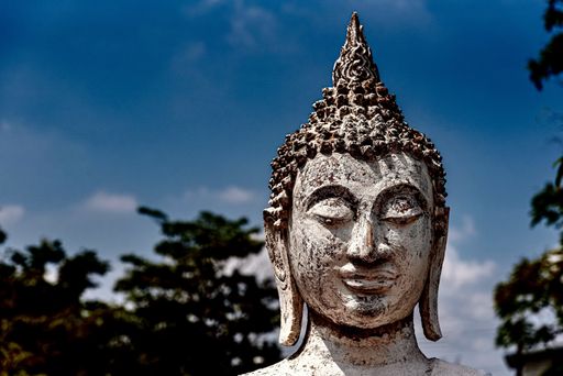 A beautiful shot of Buddha statue - religious concept