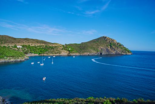 A natural view of the beautiful coast of Costa Brava in Catalonia, Spain