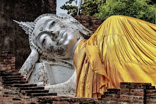 A beautiful shot of Buddha statue - religious concept