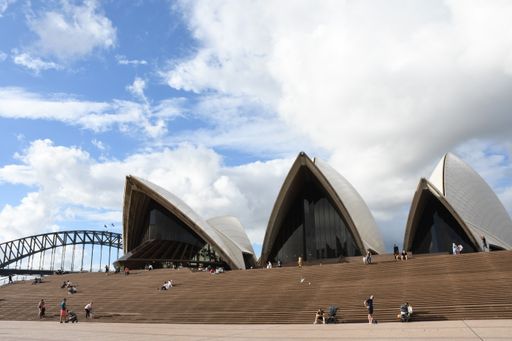 A mesmerizing view of a famous Sydney Opera House in Australia