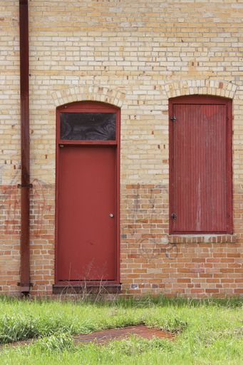 A photo of a historical building details