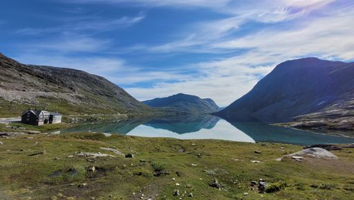 A beautiful shot of a landscape under the cloudy skies