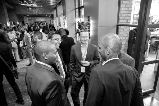 A beautiful shot of delegates attending a business forum at the conference centre in Johannesburg, South Africa