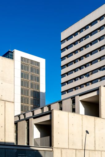 Contemporary architecture in the urban landscape in Barcelona, Spain