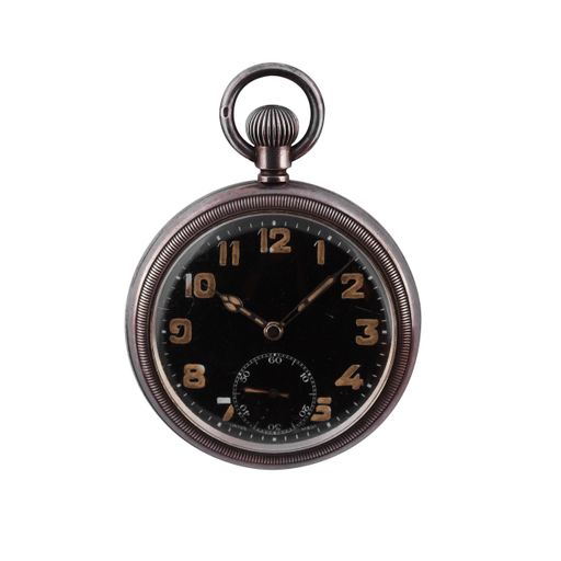 A closeup shot of a vintage sports timer isolated on a white background