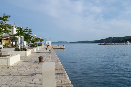 A beautiful waterfront view of the village of Sali in Croatia