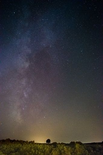 Milky way photographed in italy