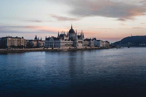 A mesmerizing view of the Hungarian Parliament Building in Budapest