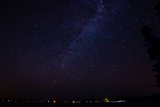 The milky way in the night sky