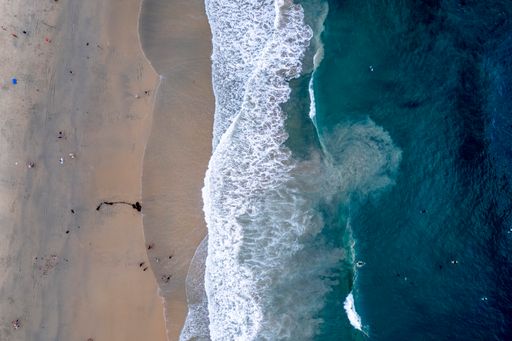 A top view of Newport Beach in California