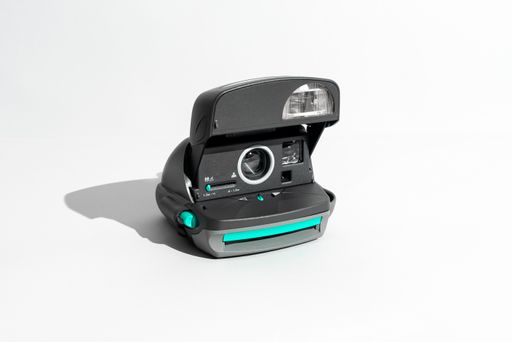 A closeup of the vintage camera isolated on white background.