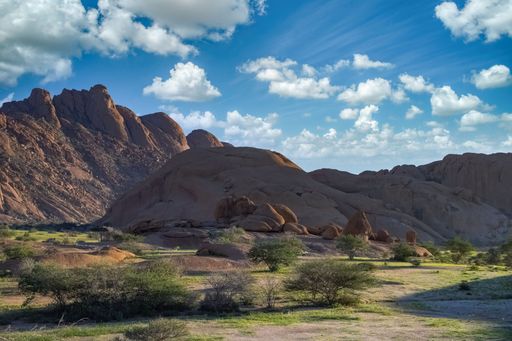 Namibian the rocks of Spitzkoppe in Damaraland, landscape
