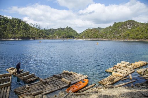Visiting the Beautiful Lake of Montebello in Chiapas. Mexico