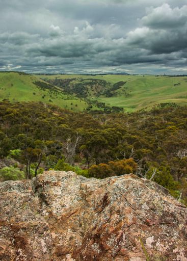 The magnetic view of the mountainous landscape, Melbourne landscape series