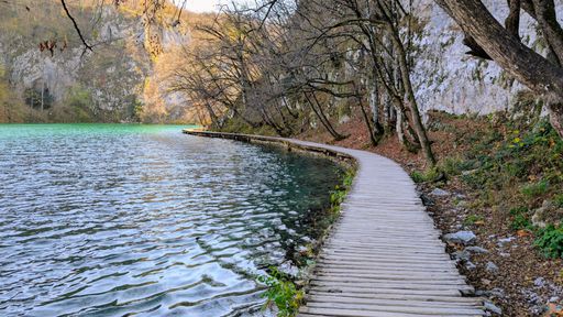 Beautiful landscape of Plitvicka Jezera National Park Croatia waterfalls turquoise lakes forest nature travel destination UNESCO world heritage