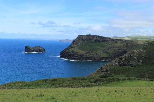 A top view of Tintagel Castle Tintagel UK