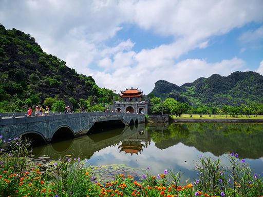 A beautiful view of the Hoa Lu ancient capital of Vietnam