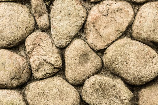 A close-up shot of a stone wall