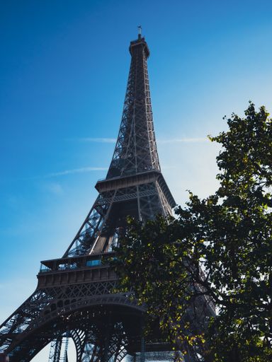 A vertical shot of Eiffel Tower Paris France
