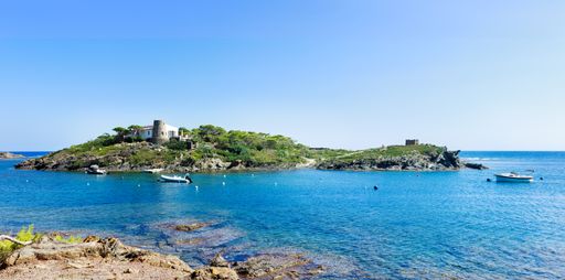 islet in Cadaques, coastal village of the mediterranean sea - Catalunya, Spain