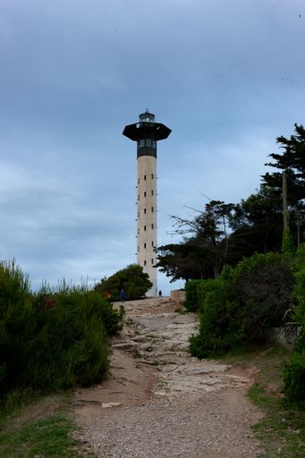 A vertical shot of the Torredembarra Lighthouse in Spain during the day