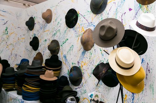 A beautiful shot of items on display at exhibitor stand at hand-made design fair in Johannesburg, South Africa