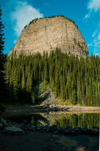 A beautiful shot of a Beehive Lake Canada