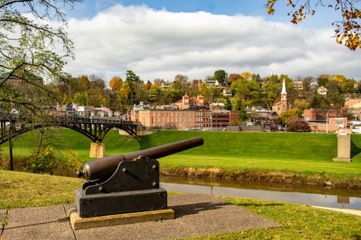 The Grant Park in Galena, Illinois during daylight