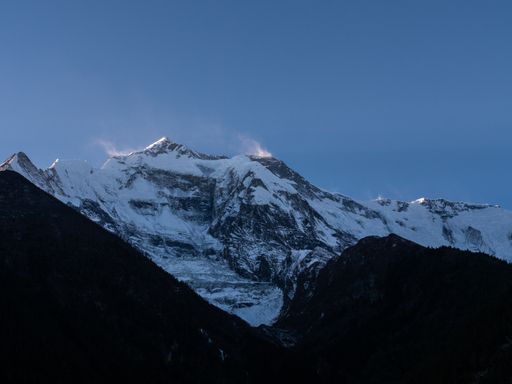 An aerial shot of Annapurna Himalayas, Nepal