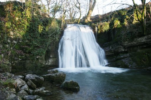 Waterfall in Malham Yorkshire Dales National Park Janet's Foss