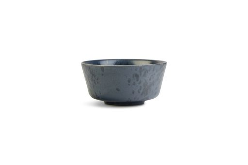 A small grey bowl under the lights isolated on a white background
