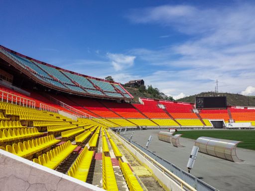 A beautiful shot of the historical Hrazdan Stadium in Yerevan, Armenia
