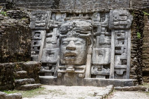Ancient Ruins Mayan Temple Hidden In The Jungle