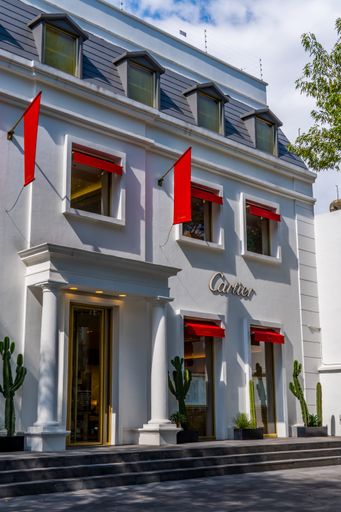 The Cartier store building in the upscale Polanco neighborhood, Mexico