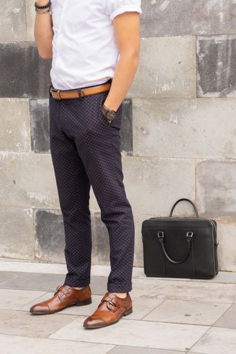 An outfit of a young enterprising man, striving for his business
