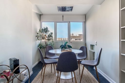 Modern Empty workspace Office With Circular Table