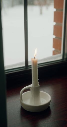 Homey Burning Candles - Concept For Comfort, Spirituality And Decoration. Symbol For Romance And Energy