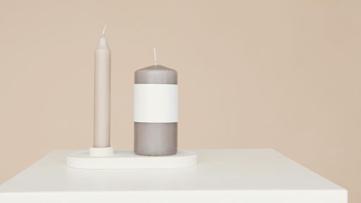 Homey Burning Candles - Concept For Comfort, Spirituality And Decoration. Symbol For Romance And Energy
