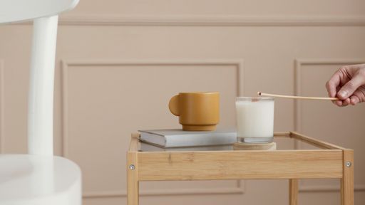 Homey Burning Candles - Concept For Comfort, Spirituality And Decoration. Symbol For Romance And Energy
