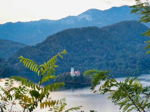 A beautiful shot at the Bled Castle during the day