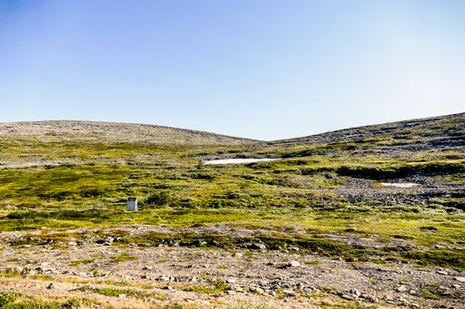 An empty valley in Nordkapp, Norway