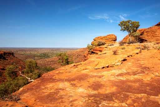 A famous Kings Canyon in the Red Centre of Australia