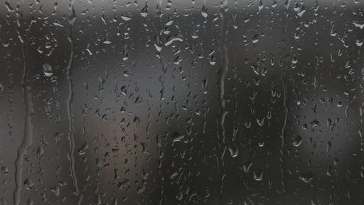 Rain Drops On Window. Atmospheric Effect With Raindrops - Ideal Concept For Wallpape